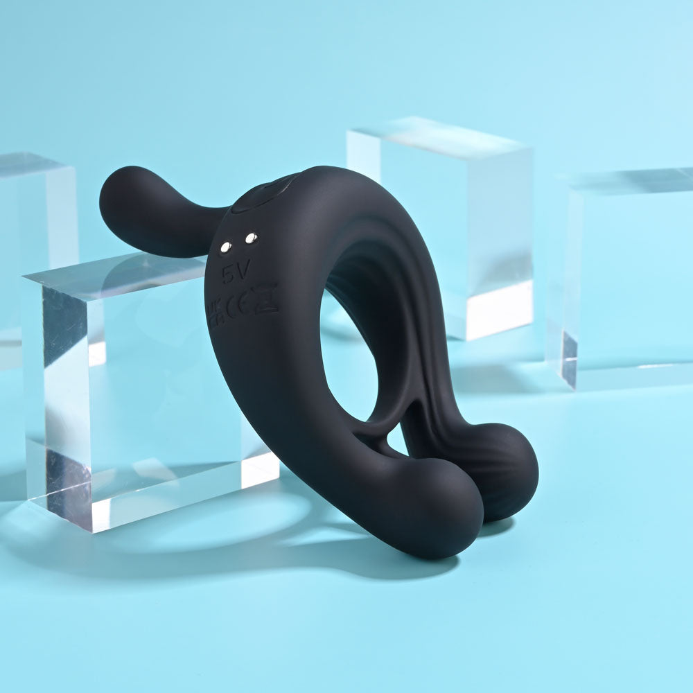 Playboy Pleasure Triple Play Vibrating Cock Ring > Cock Ring > Vibrating - Tophatter Daily Deals