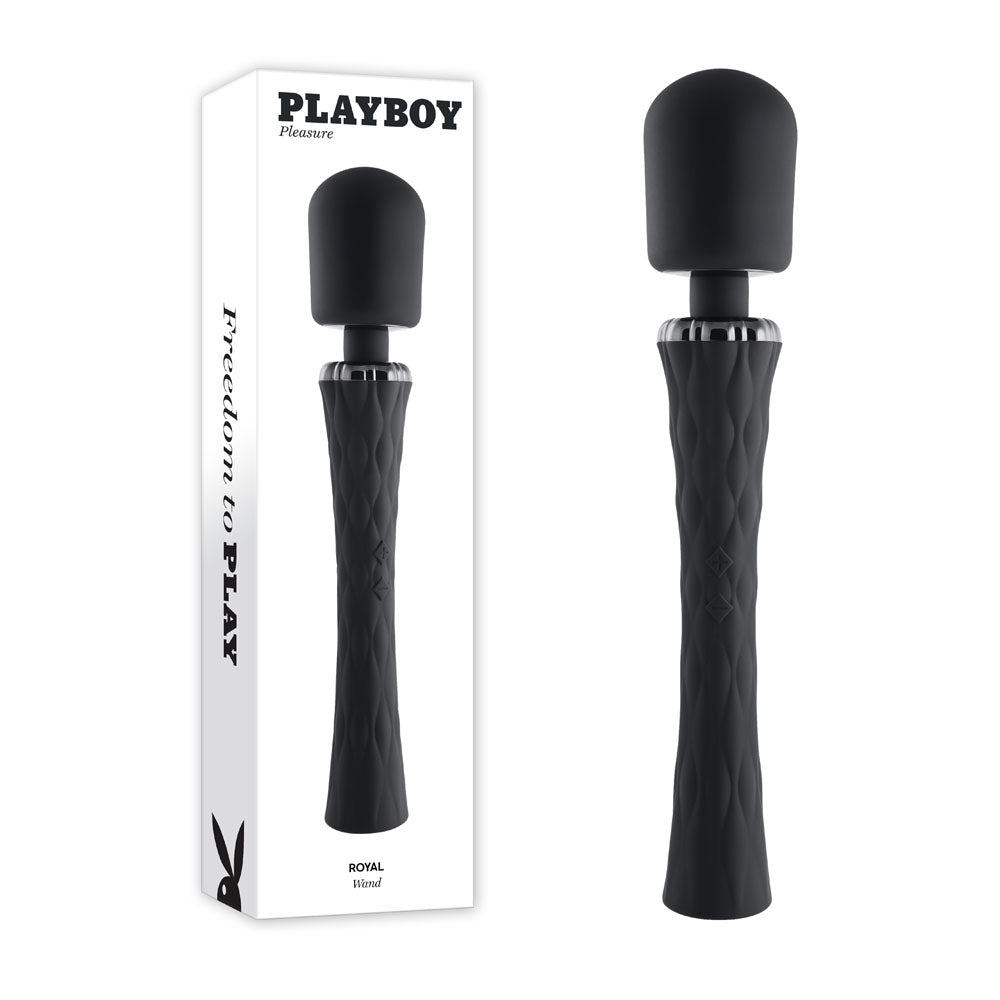 Playboy Pleasure ROYAL Velvet Silicone Wand Vibrator > Sex Toys > Massage Wands - Tophatter Daily Deals