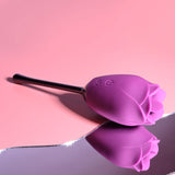 Playboy Pleasure PETAL Vibrator with Tongue-Flicking Head > Sex Toys For Ladies > Rose Stimulators - Tophatter Daily Deals