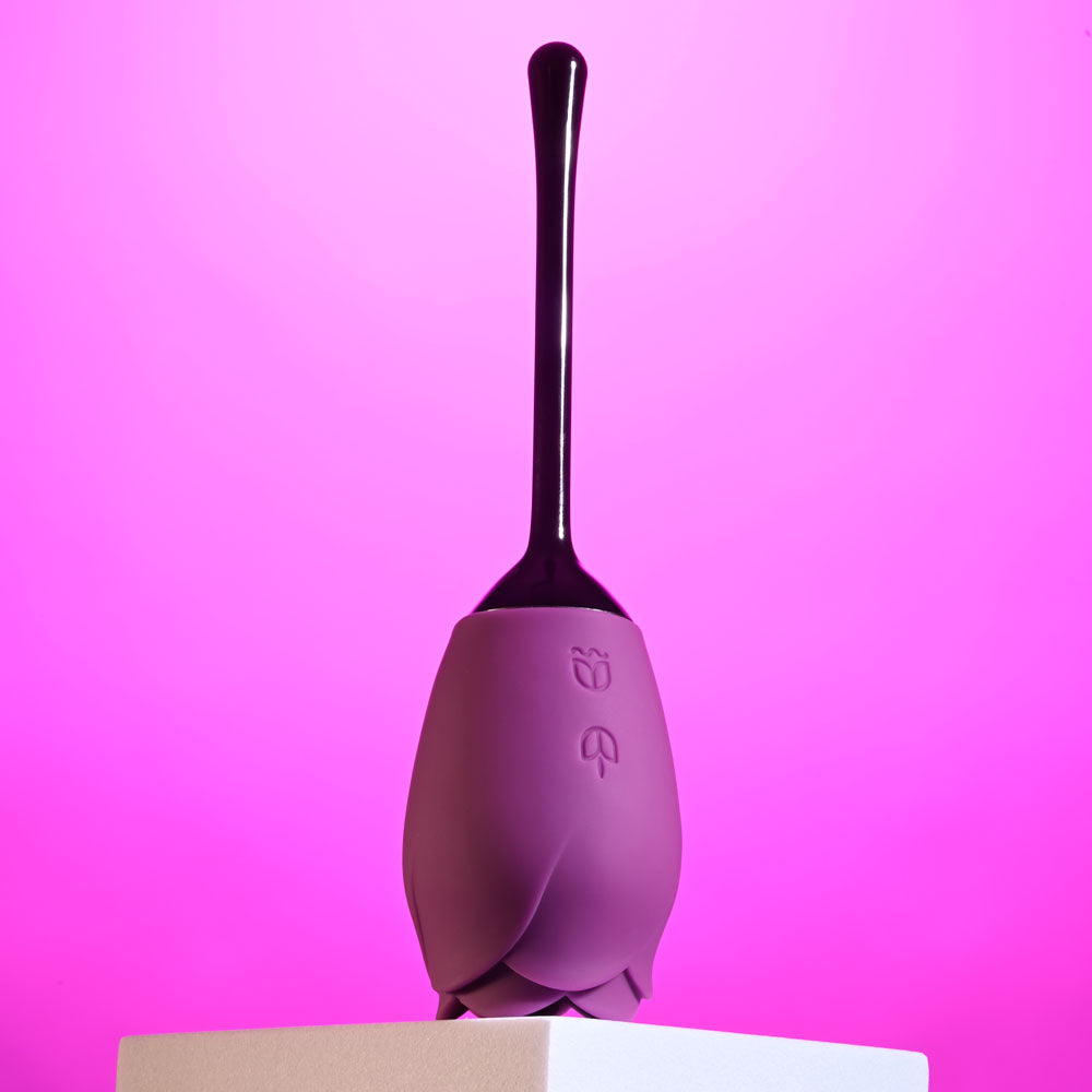 Playboy Pleasure PETAL Vibrator with Tongue-Flicking Head > Sex Toys For Ladies > Rose Stimulators - Tophatter Daily Deals