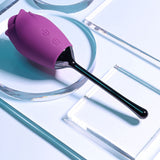 Playboy Pleasure PETAL Vibrator with Tongue-Flicking Head > Sex Toys For Ladies > Rose Stimulators - Tophatter Daily Deals