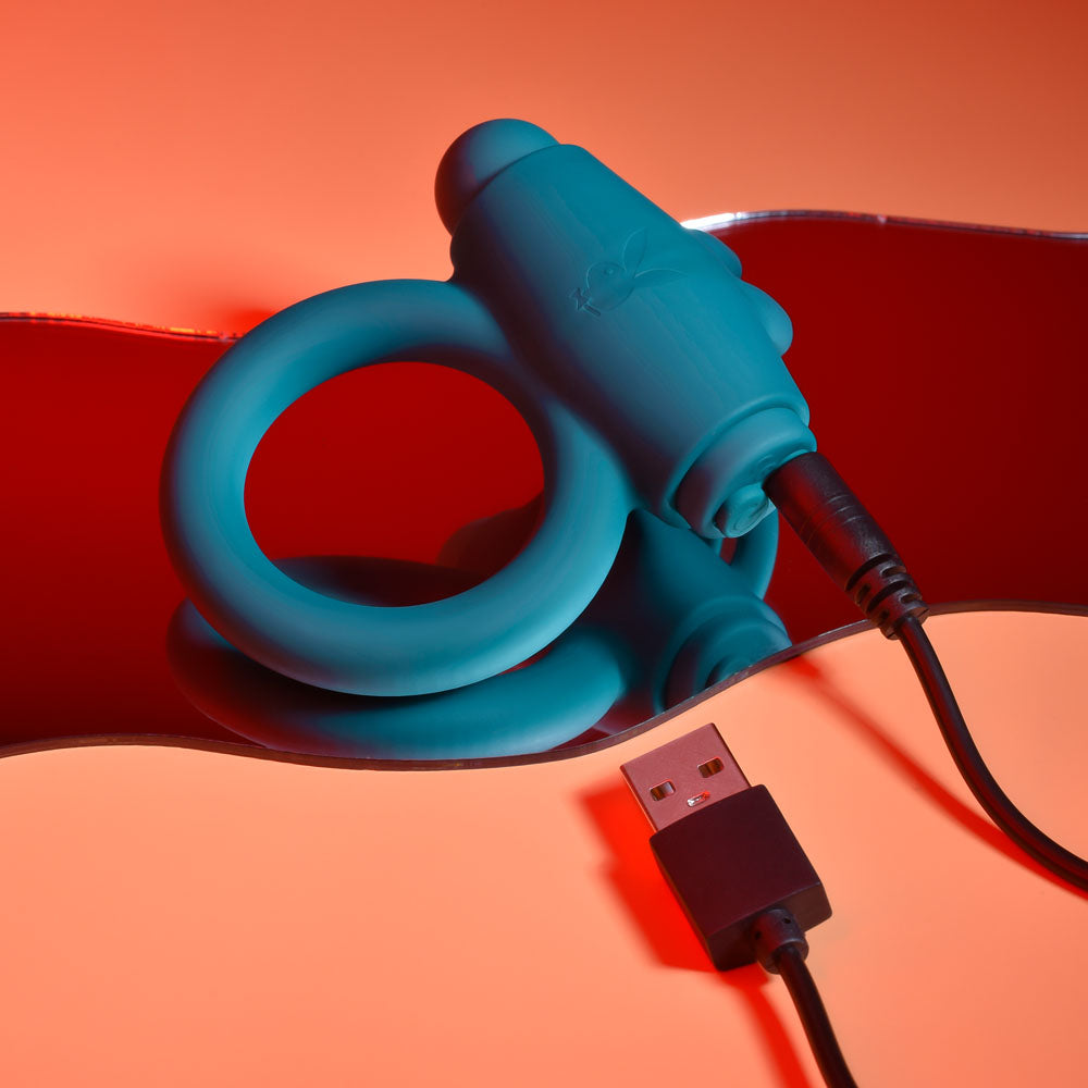 Playboy Pleasure Bunny Buzzer Vibrating Cock Ring > Cock Ring > Vibrating - Tophatter Daily Deals