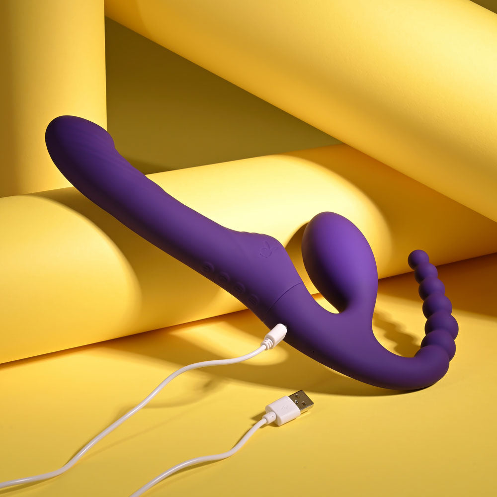 Playboy Pleasure Hug It Out – 29 cm USB Rechargeable Strapless Strap-On > Dildos > Strapless Strap Ons - Tophatter Daily Deals