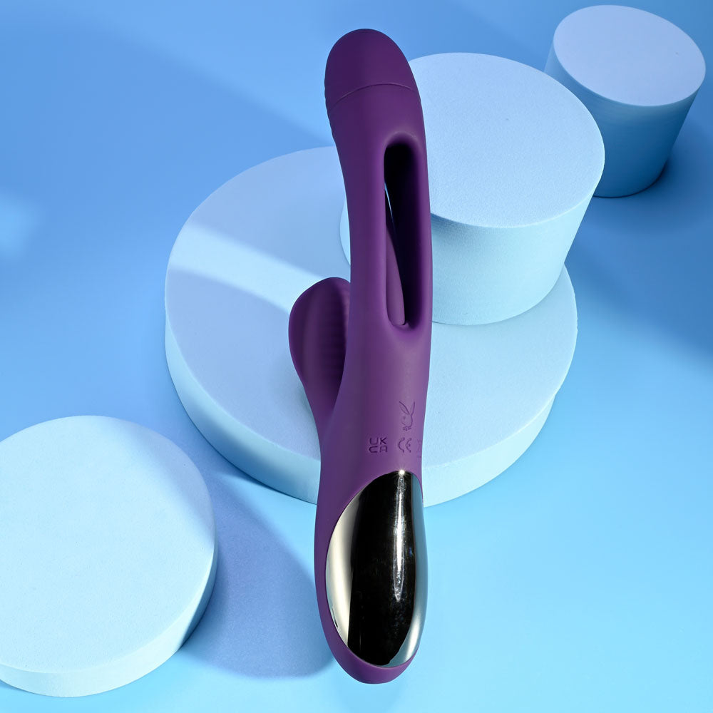 Playboy Pleasure THE THRILL Rabbit Vibrator with 7 Speeds > Vibrators > Ladies > Rabbit - Tophatter Daily Deals