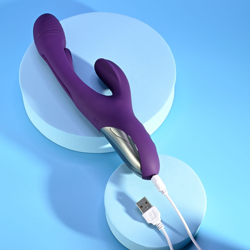 Playboy Pleasure THE THRILL Rabbit Vibrator with 7 Speeds > Vibrators > Ladies > Rabbit - Tophatter Daily Deals