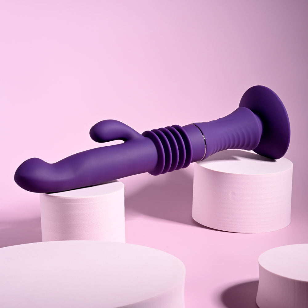 Playboy Pleasure Hoppy Ending – USB Rechargeable 29.2 cm Rabbit Vibrator > Vibrators > Ladies > Rabbit Multi - Tophatter Daily Deals
