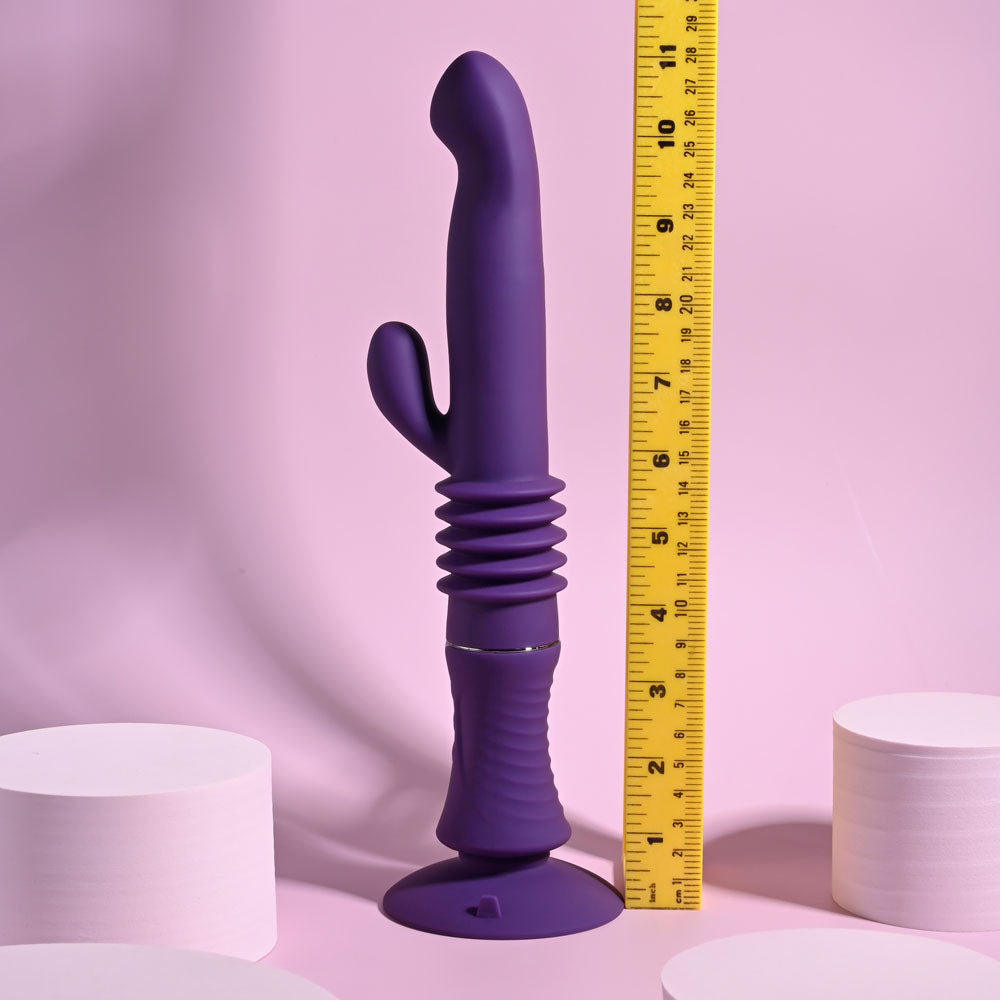 Playboy Pleasure Hoppy Ending – USB Rechargeable 29.2 cm Rabbit Vibrator > Vibrators > Ladies > Rabbit Multi - Tophatter Daily Deals