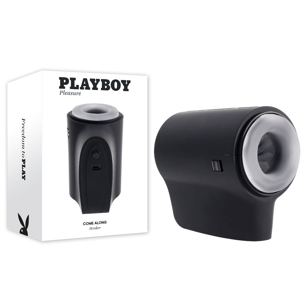 Playboy Pleasure COME ALONG Travel Stroker 13.4cm > Sex Toys For Men > Masturbators > Vibrating - Tophatter Daily Deals
