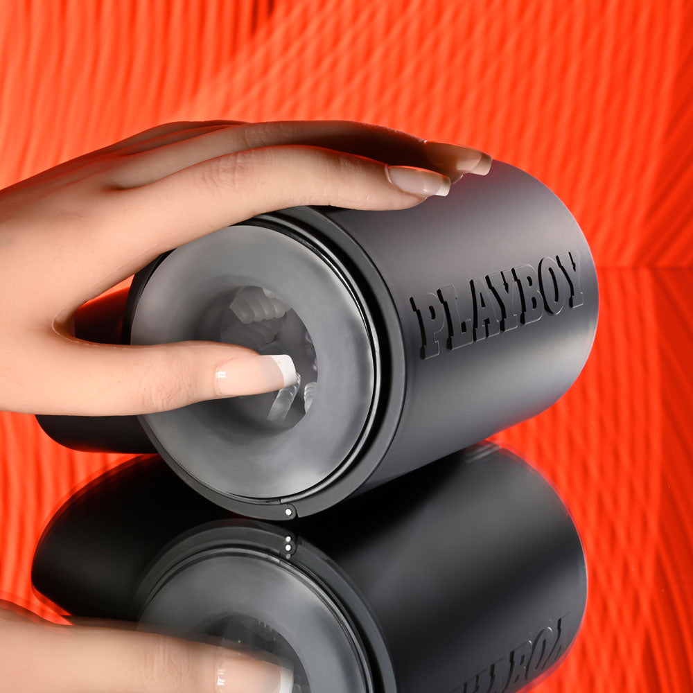 Playboy Pleasure COME ALONG Travel Stroker 13.4cm > Sex Toys For Men > Masturbators > Vibrating - Tophatter Daily Deals