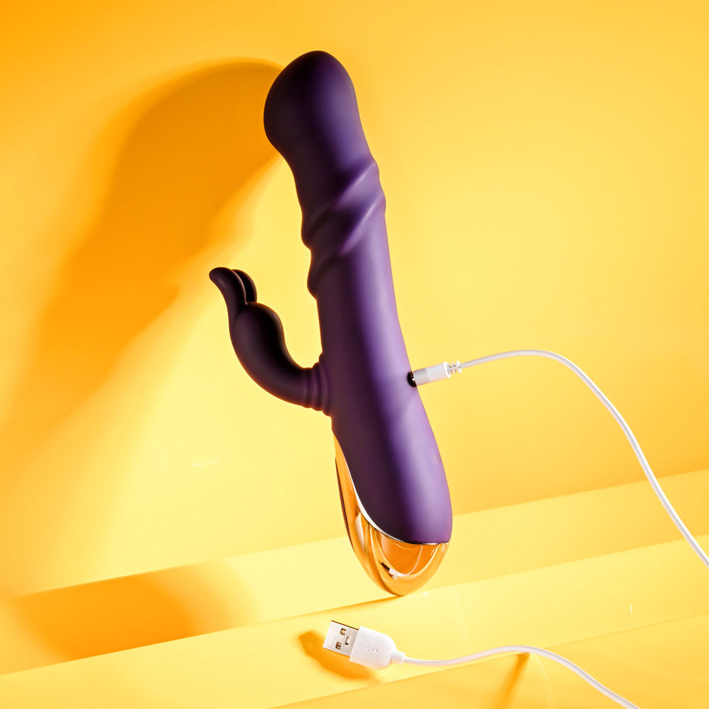 Playboy Pleasure Bunny Punch 24.4 cm Twirling Rabbit Vibrator > Vibrators > Ladies > Rabbit Multi - Tophatter Daily Deals
