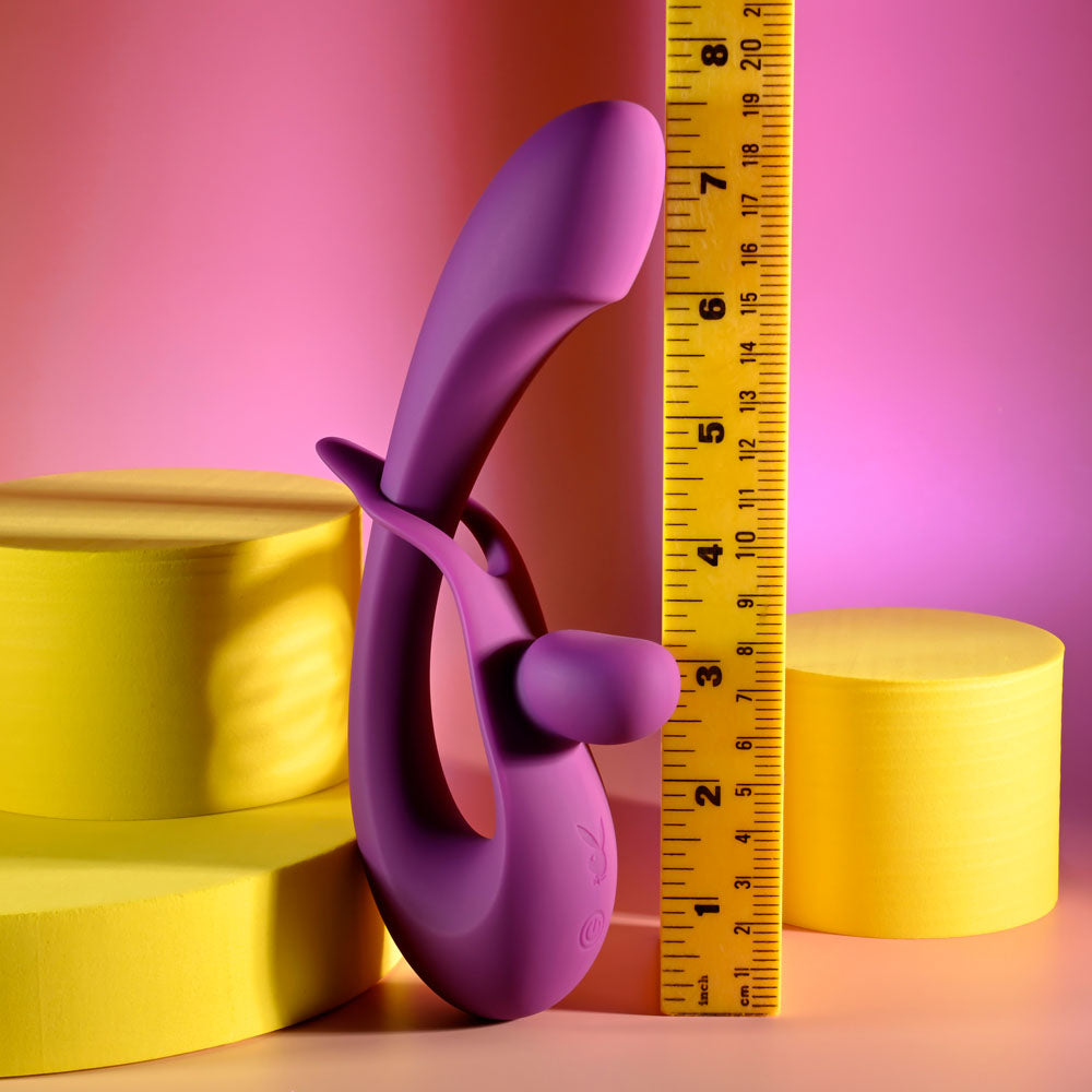 Playboy Pleasure Cha Cha Slide 20 Cm Rabbit Vibrator > Vibrators > Ladies > Rabbit Multi - Tophatter Daily Deals