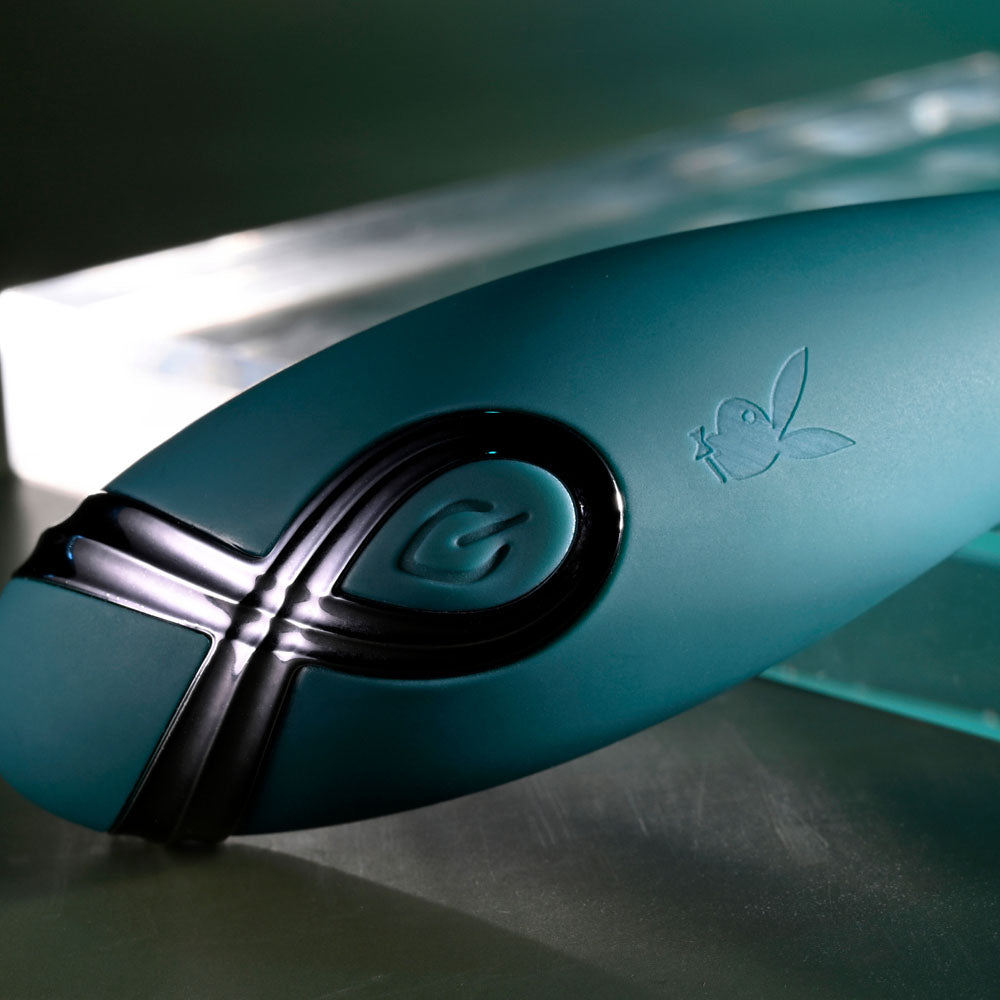 Playboy Pleasure Pinpoint Perfection – USB Rechargeable 19.3 cm Poseable Slim Vibrator > Sex Toys For Ladies > Clitoral Vibrators and Stimulators - Tophatter Daily Deals