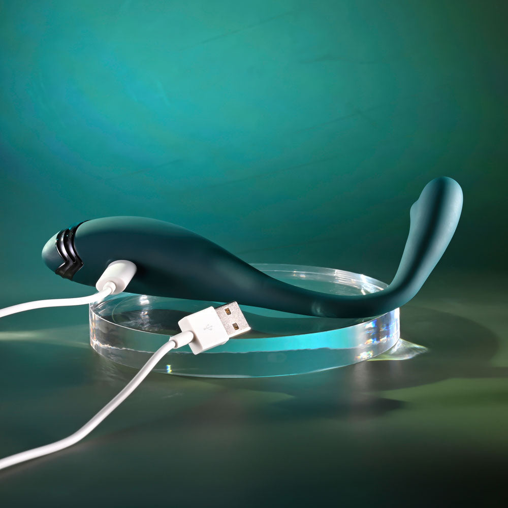 Playboy Pleasure Pinpoint Perfection – USB Rechargeable 19.3 cm Poseable Slim Vibrator > Sex Toys For Ladies > Clitoral Vibrators and Stimulators - Tophatter Daily Deals