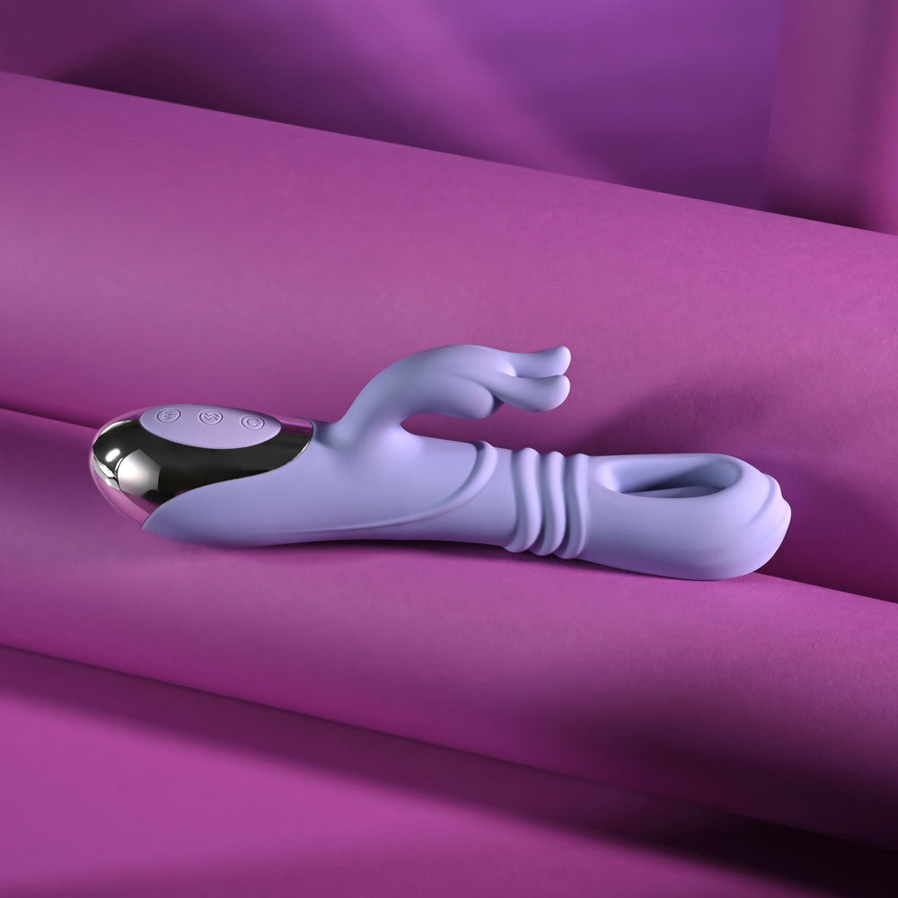 Playboy Pleasure Tap Me In – USB Rechargeable 24.2 cm Rabbit Vibrator > Vibrators > Ladies > Rabbit - Tophatter Daily Deals