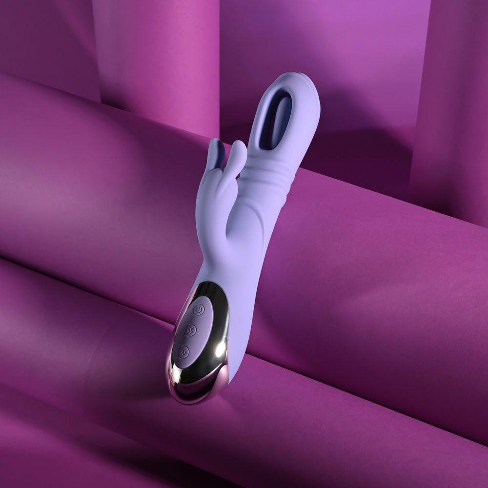 Playboy Pleasure Tap Me In – USB Rechargeable 24.2 cm Rabbit Vibrator > Vibrators > Ladies > Rabbit - Tophatter Daily Deals