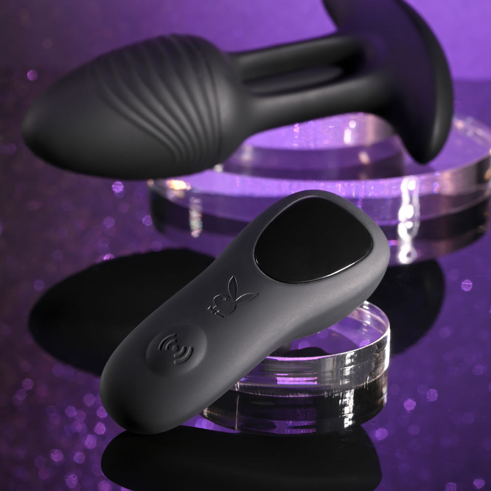 Playboy Pleasure Rim Shot – 11.4 cm USB Rechargeable Vibrating Butt Plug > Anal Range > Vibrating Butt Plugs - Tophatter Daily Deals