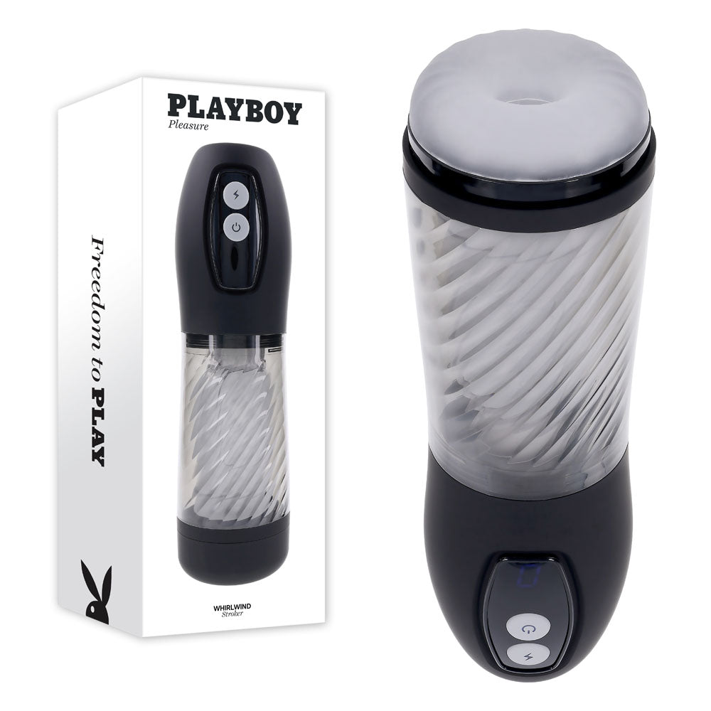 Playboy Pleasure WHIRLWIND 8.3cm Auto Stroker > Sex Toys For Men > Masturbators Premium - Tophatter Daily Deals