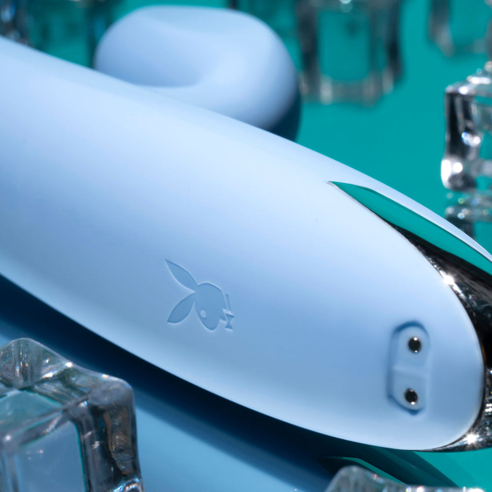 Playboy Pleasure Up and Away Rabbit Vibrator 26.7 cm Rechargeable > Vibrators > Ladies > Rabbit - Tophatter Daily Deals