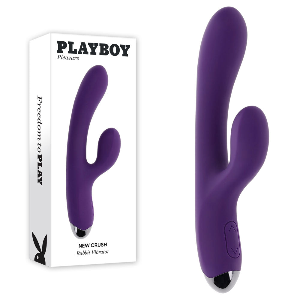 Playboy Pleasure New Crush 20.6 cm Rabbit Vibrator > Vibrators > Ladies > Rabbit - Tophatter Daily Deals