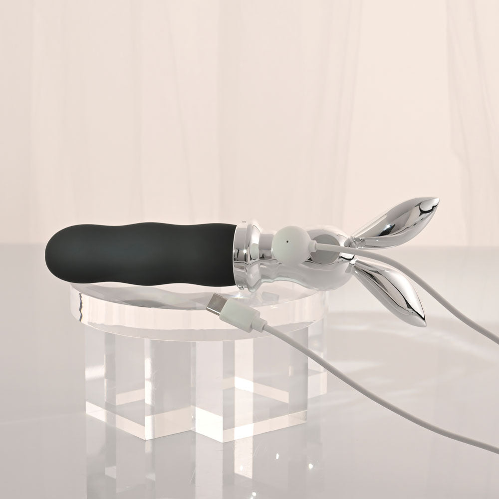 Playboy Pleasure Bunny On The Go – USB-C Rechargeable 18.6 cm Vibrator > Vibrators > Standard Vibrators - Tophatter Daily Deals