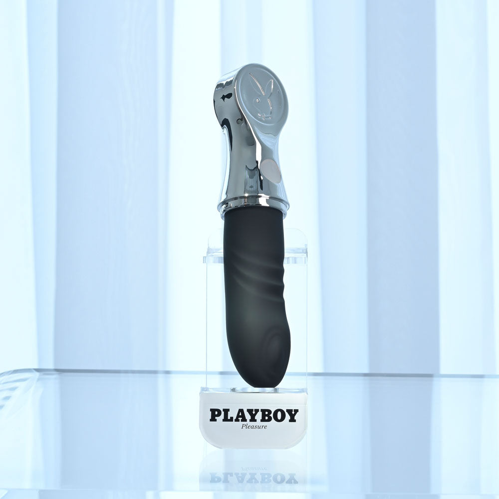 Playboy Pleasure Bon Voyage – USB-C Rechargeable 18.7 cm Tapping Vibrator > Vibrators > Standard Vibrators - Tophatter Daily Deals