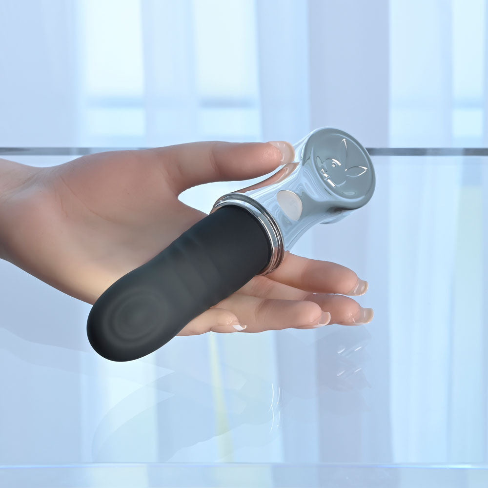 Playboy Pleasure Bon Voyage – USB-C Rechargeable 18.7 cm Tapping Vibrator > Vibrators > Standard Vibrators - Tophatter Daily Deals