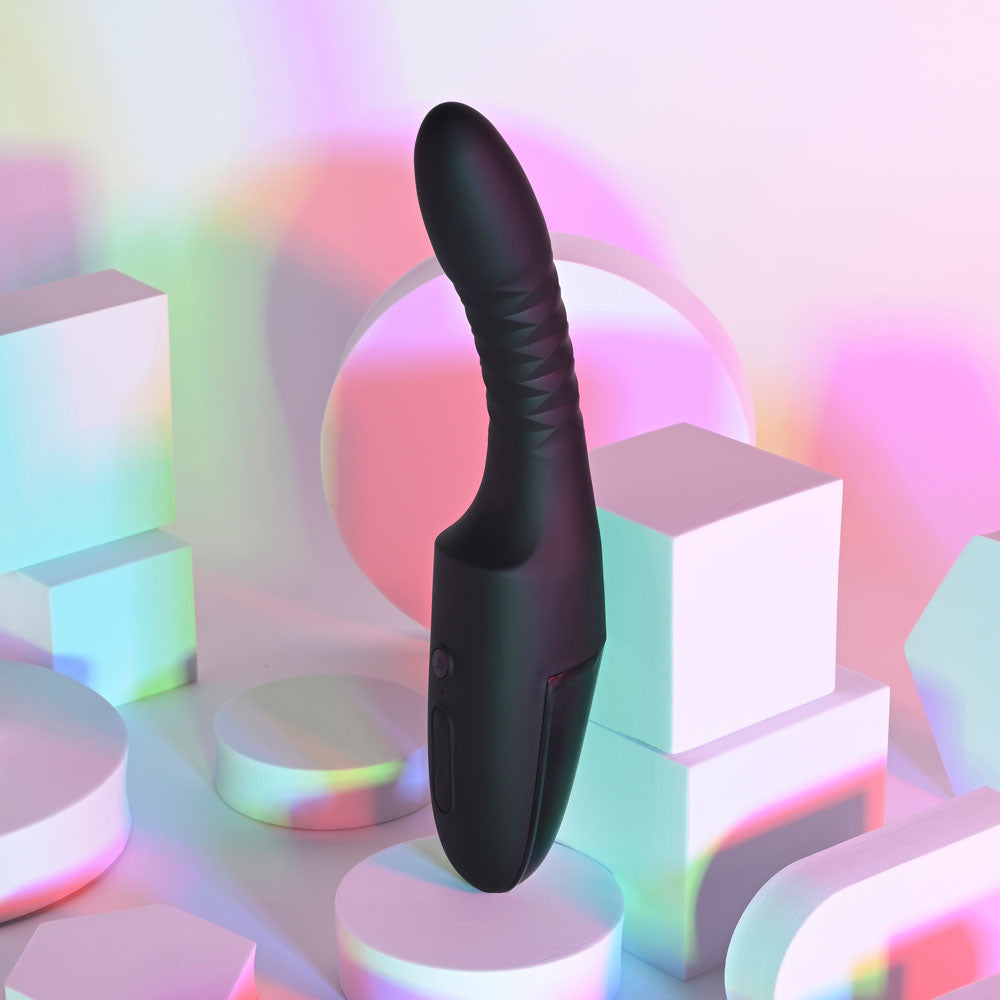 Playboy Pleasure Overdrive – 28.2 cm USB Rechargeable Thrusting Vibrator > Vibrators > Standard Vibrators - Tophatter Daily Deals