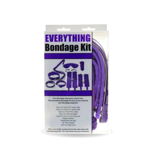 Bizarre Video Everything Bondage Kit Purple Faux-Fur Lined PVC Restraints and Accessories > Bondage Gear > Bondage Kits - Tophatter Daily Deals