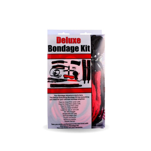 Bizarre Video Deluxe Bondage Kit Red With Fleece-Lined Cuffs and Accessories > Bondage Gear > Bondage Kits - Tophatter Daily Deals