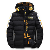 Insulating Men's Down Jacket - Boxy Puffer For Winter Black - Tophatter Daily Deals