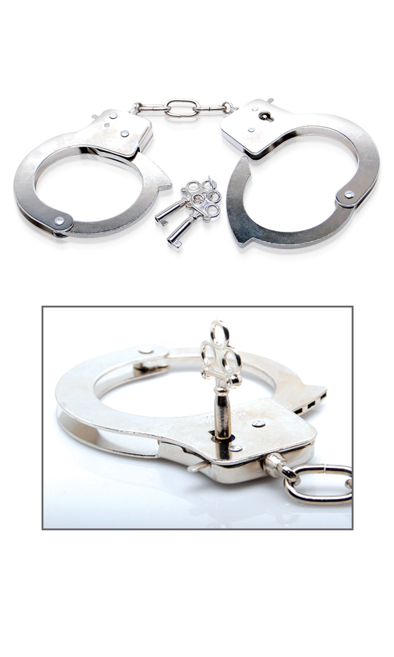 Limited Edition Metal Handcuffs Cuffs - Tophatter Daily Deals