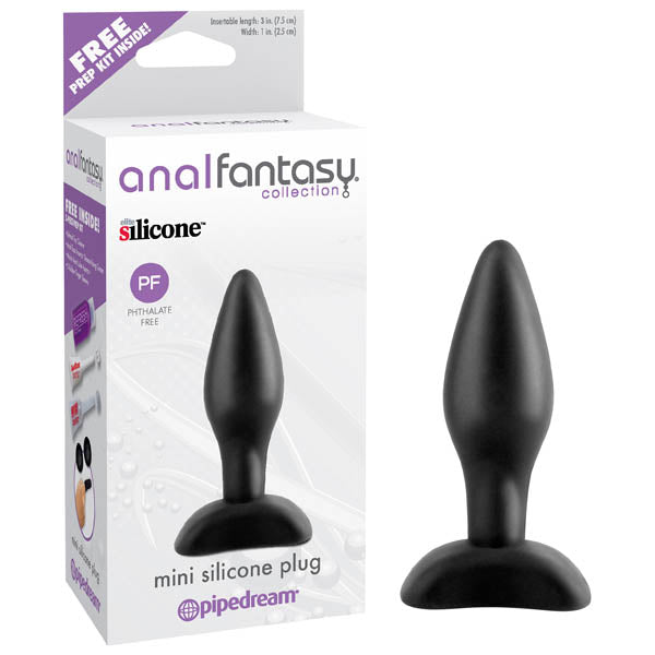 Anal Fantasy Collection Mini Silicone Plug Black 7.5 cm Butt Plug > Anal Range > Butt Plugs - Tophatter Daily Deals