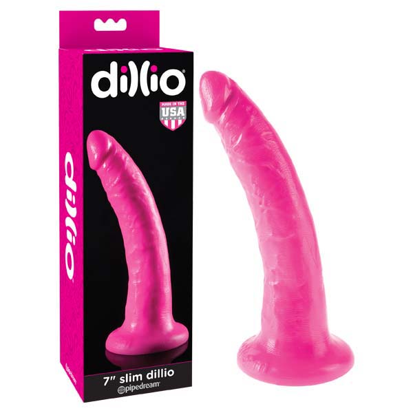 Dillio 7 Inch Slim Dong – Suction-Cup Base Dong > Dildos > Slim Dildos - Tophatter Daily Deals