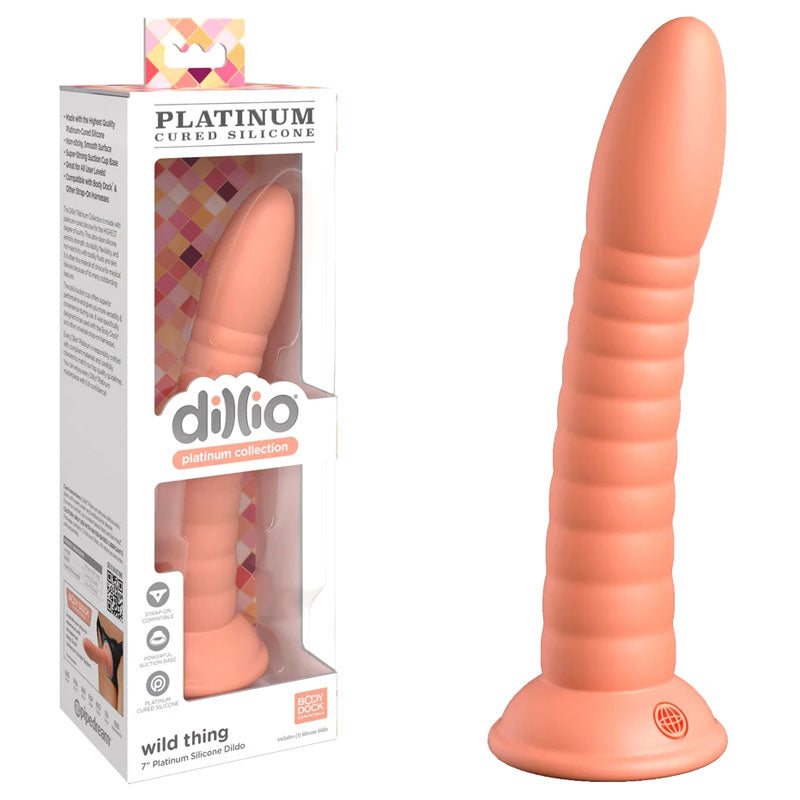 Dillio Platinum Wild Thing Peach 17.8 Centimeter Dong > Dildos > Neutral Dildos - Tophatter Daily Deals