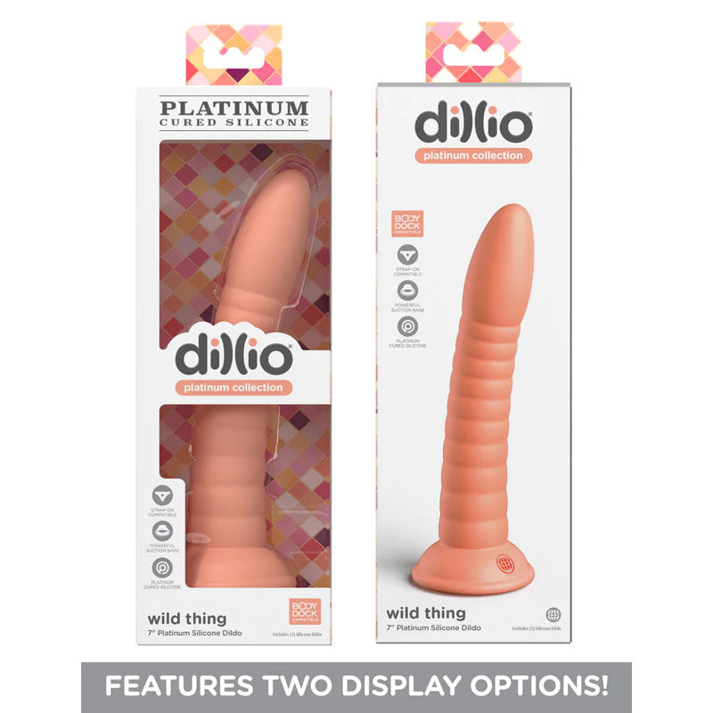 Dillio Platinum Wild Thing Peach 17.8 Centimeter Dong > Dildos > Neutral Dildos - Tophatter Daily Deals