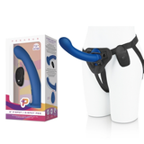 Pegasus 8 Inch Remote Control Blue P-Spot G-Spot Silicone Peg with Harness Included > Dildos > Strap On Harnesses - Tophatter Daily Deals