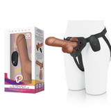 Pegasus 8 Inch Remote Control Realistic Silicone Dildo with Balls and Adjustable Harness Brown > Dildos > Strap On Harnesses - Tophatter Daily Deals