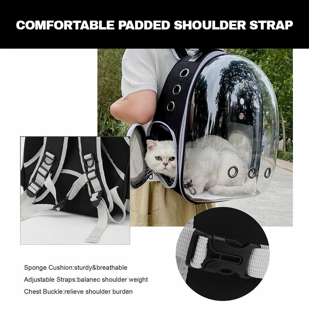 Cat Travel Backpack - Astronaut Window Dog Cat Pet Travel Bag Carrier Breathable Transparent Backpack Pet Products - Tophatter Daily Deals