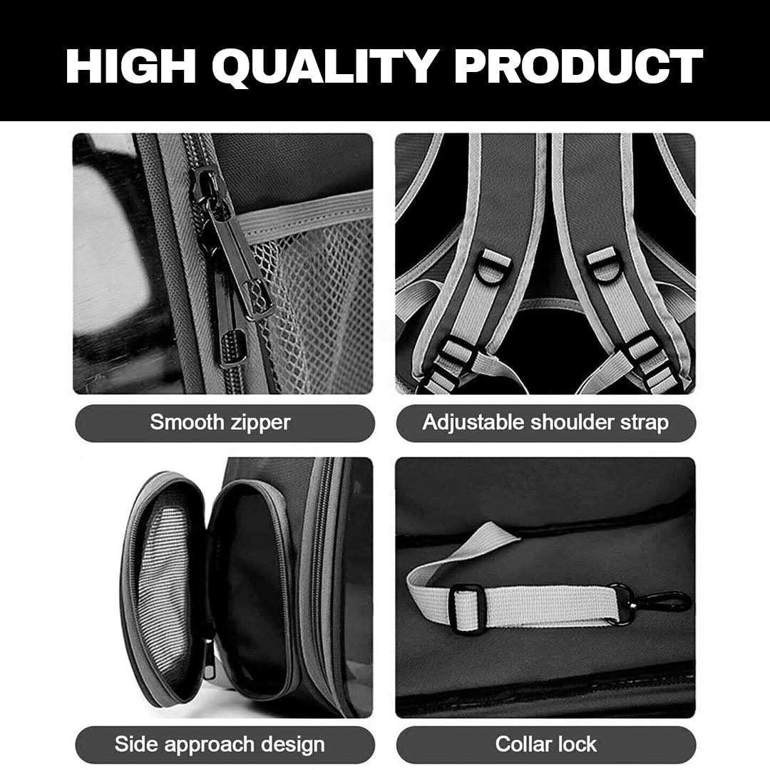 Cat Travel Backpack - Astronaut Window Dog Cat Pet Travel Bag Carrier Breathable Transparent Backpack Pet Products - Tophatter Daily Deals