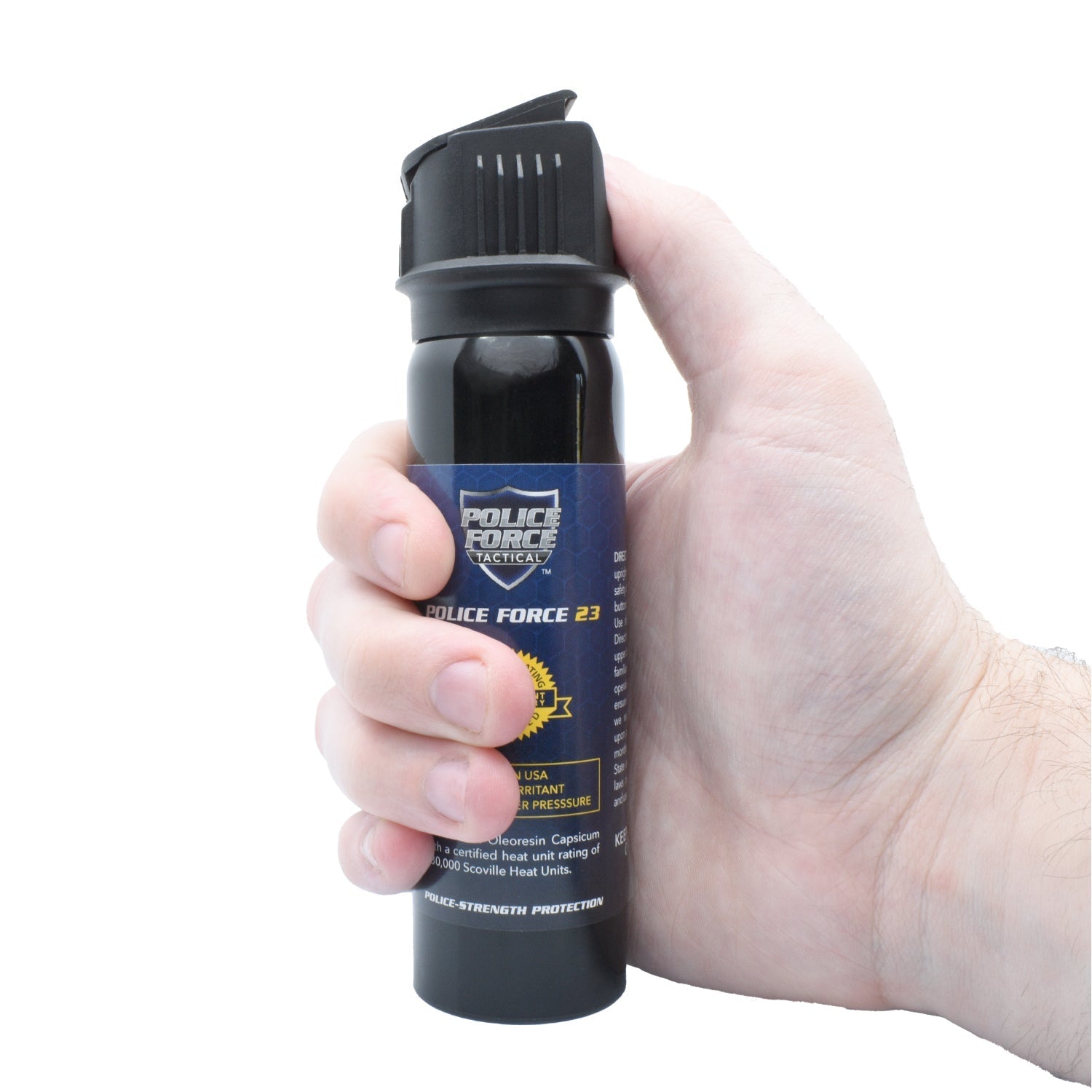 Police Force 23 Stream Pepper Spray Flip Top Pepper Spray - Tophatter Daily Deals