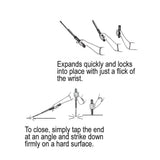 16" Expandable Steel Baton Baton - Tophatter Daily Deals