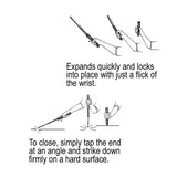 26" Expandable Steel Baton Baton - Tophatter Daily Deals