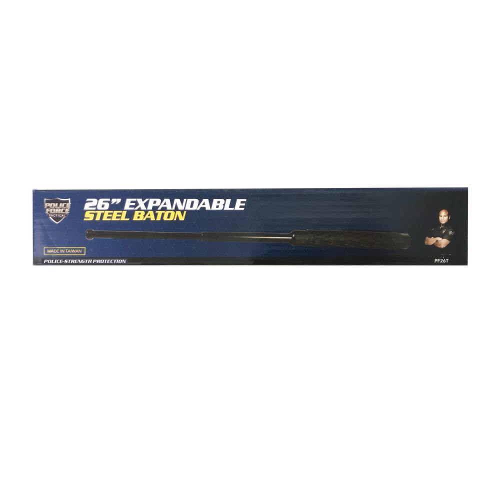 26" Expandable Steel Baton Baton - Tophatter Daily Deals