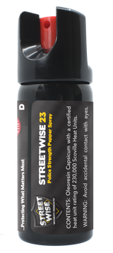 Police Force 23 Stream Pepper Spray 2 oz Twist Lock Pepper Spray - Tophatter Daily Deals
