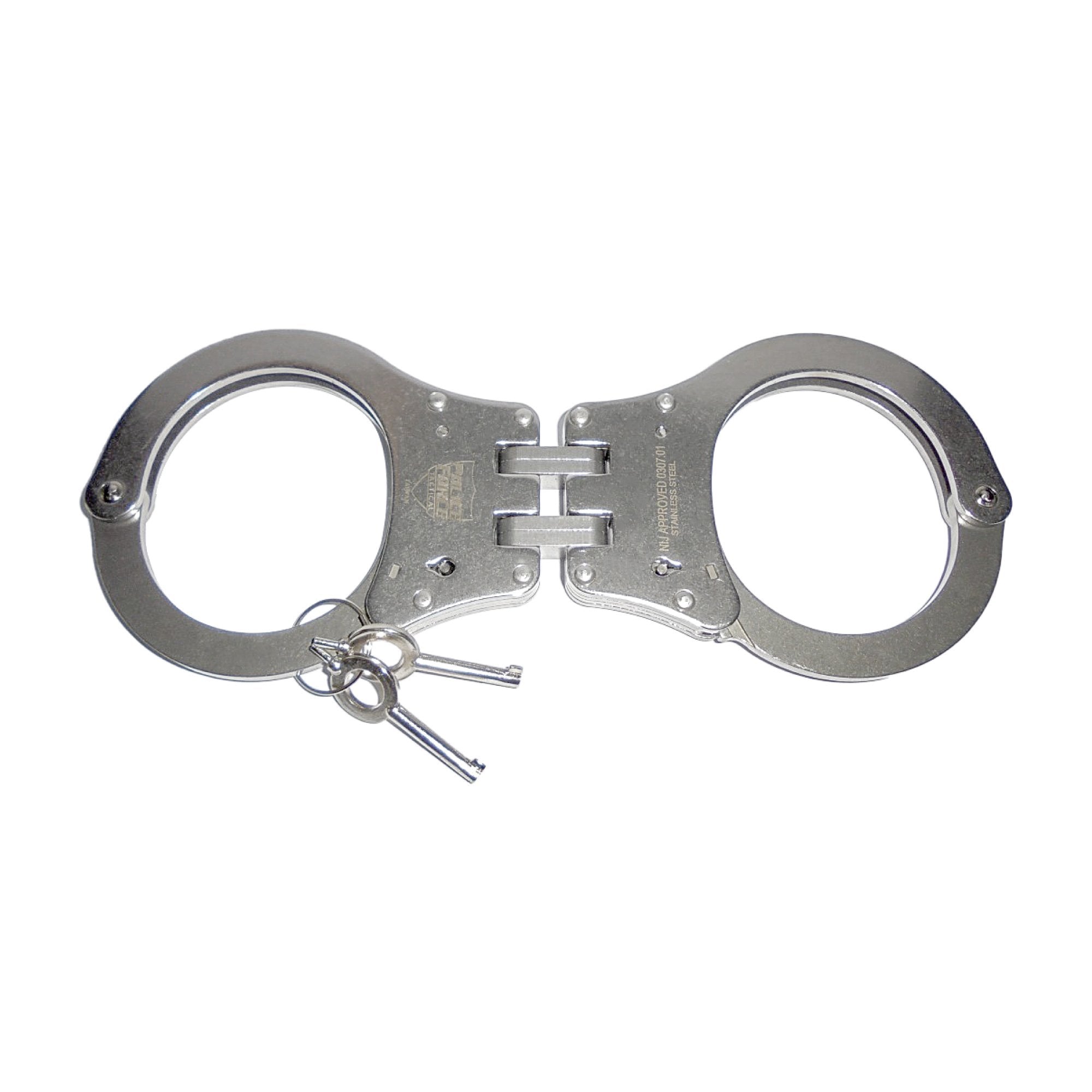 Hinged Stainless Steel NIJ Handcuffs - Tophatter Daily Deals