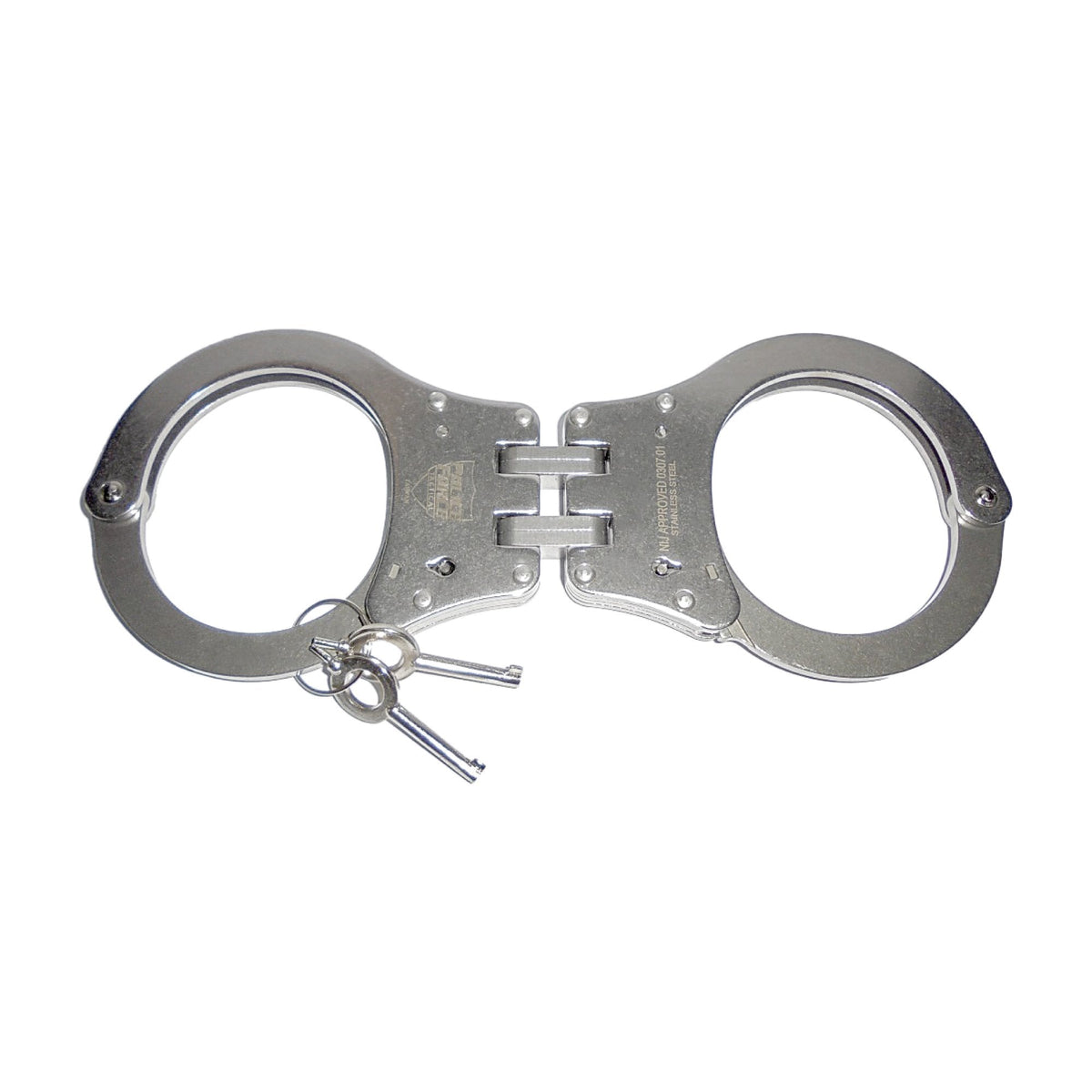 Hinged Stainless Steel NIJ Handcuffs - Tophatter Daily Deals