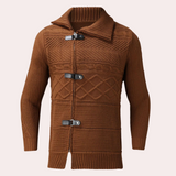 Warm Men’s Turtleneck Sweater - Shawl Collar, Merino - Tophatter Daily Deals