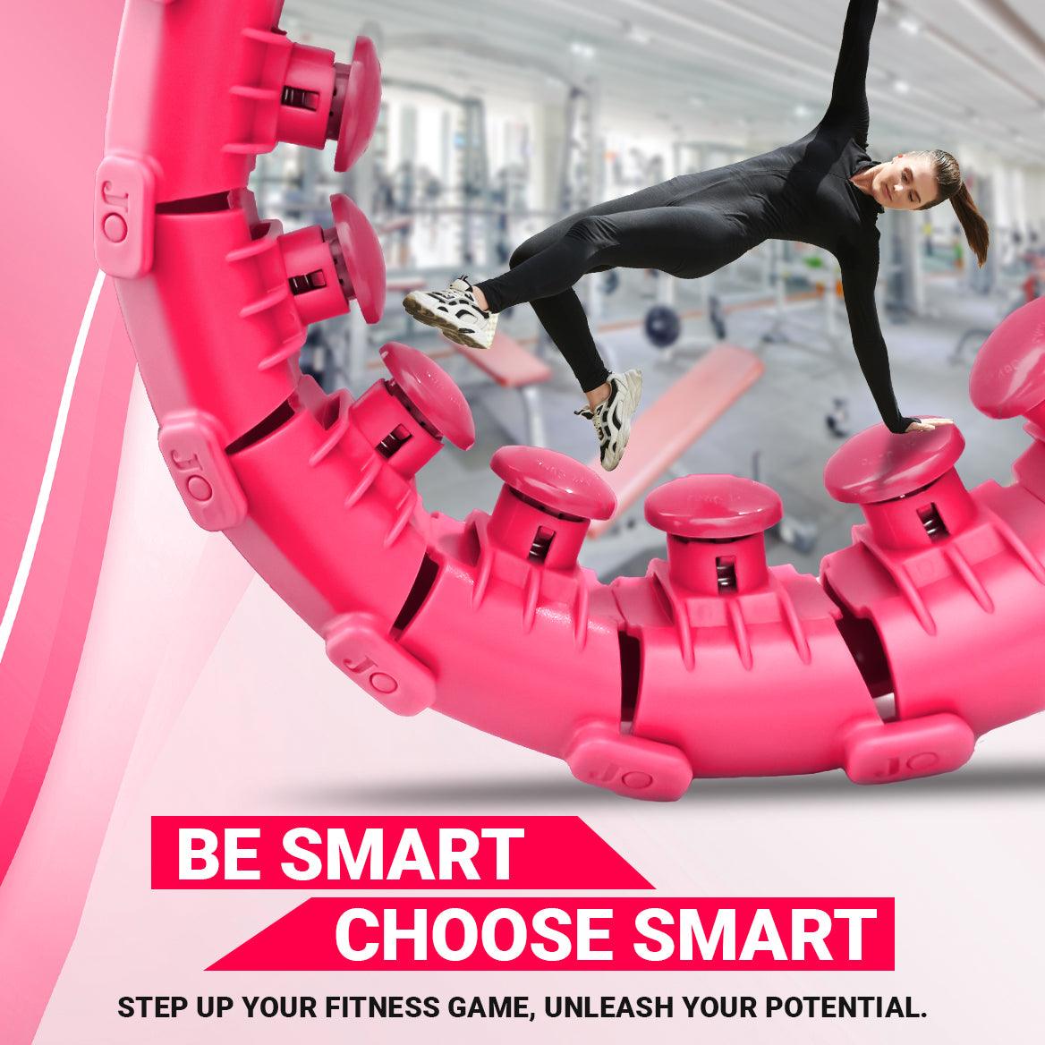 MASKURA Smart Weighted Hula Hoop With Counter 24 knots - Weight Loss Hula Hoop, Smart Fitness, Adjustable Ring Size With Counter Suitable For Adult Exercise & Fitness - Tophatter Daily Deals