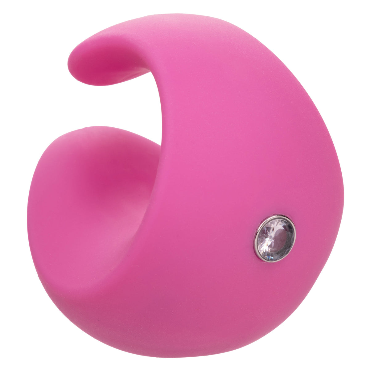 LuvMor "O"s Pink Mini Curved Massager with 10 Speeds, Liquid Silicone, Rechargeable, Waterproof > Vibrators > Finger Vibrators - Tophatter Daily Deals