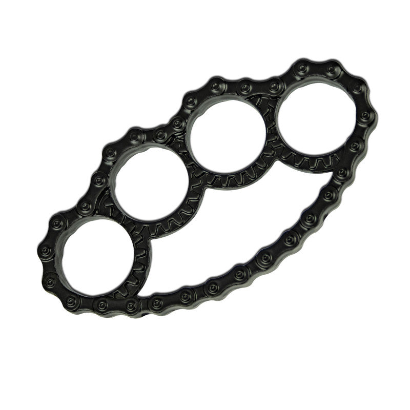 Black Chain Design Knuckle Duster - Tophatter's Army Products & Self Defense Collectible Weapons - Tophatter Daily Deals